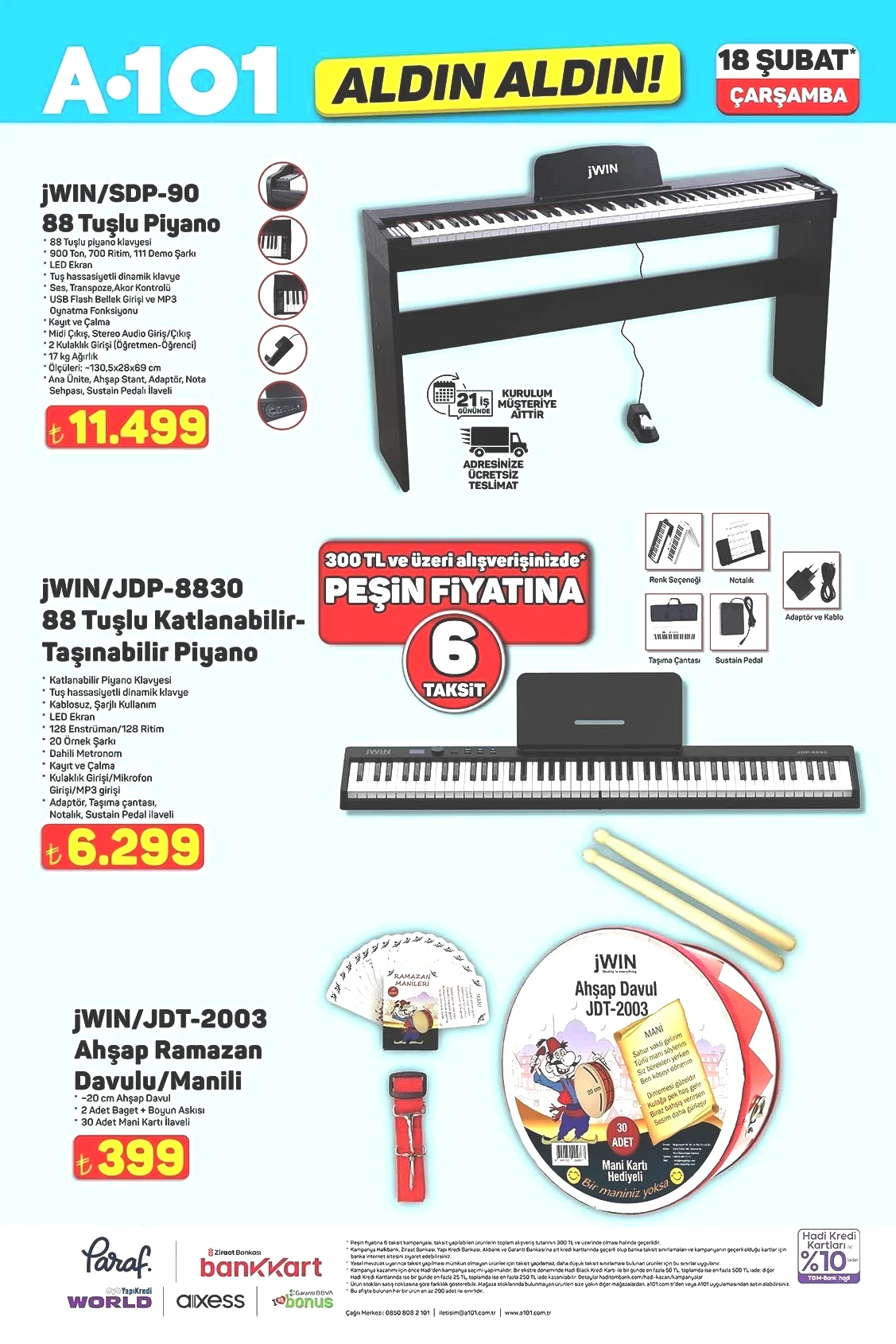 18 ŞUBAT A101 AKTÜEL KATALOĞU